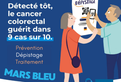 Illustration de l'actualité : Mars Bleu : sensibilisation au cancer colorectal