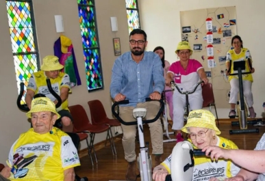 Illustration de l'actualité : L&rsquo;hôpital de Mortain se classe 2e EHPAD de France au défi vélo !